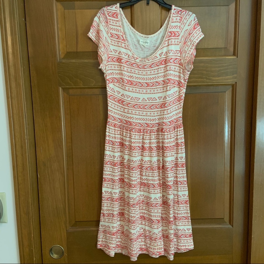 Maison Jules Aztec print lightweight T-shirt dress
